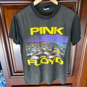 Vintage Pink Floyd World Tour 1987 double sided band tee shirt made in U.S.A.